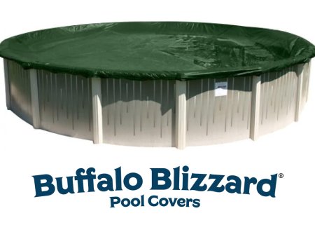 Buffalo Blizzard&reg; Supreme Plus Green/Black Winter Cover Round Pools