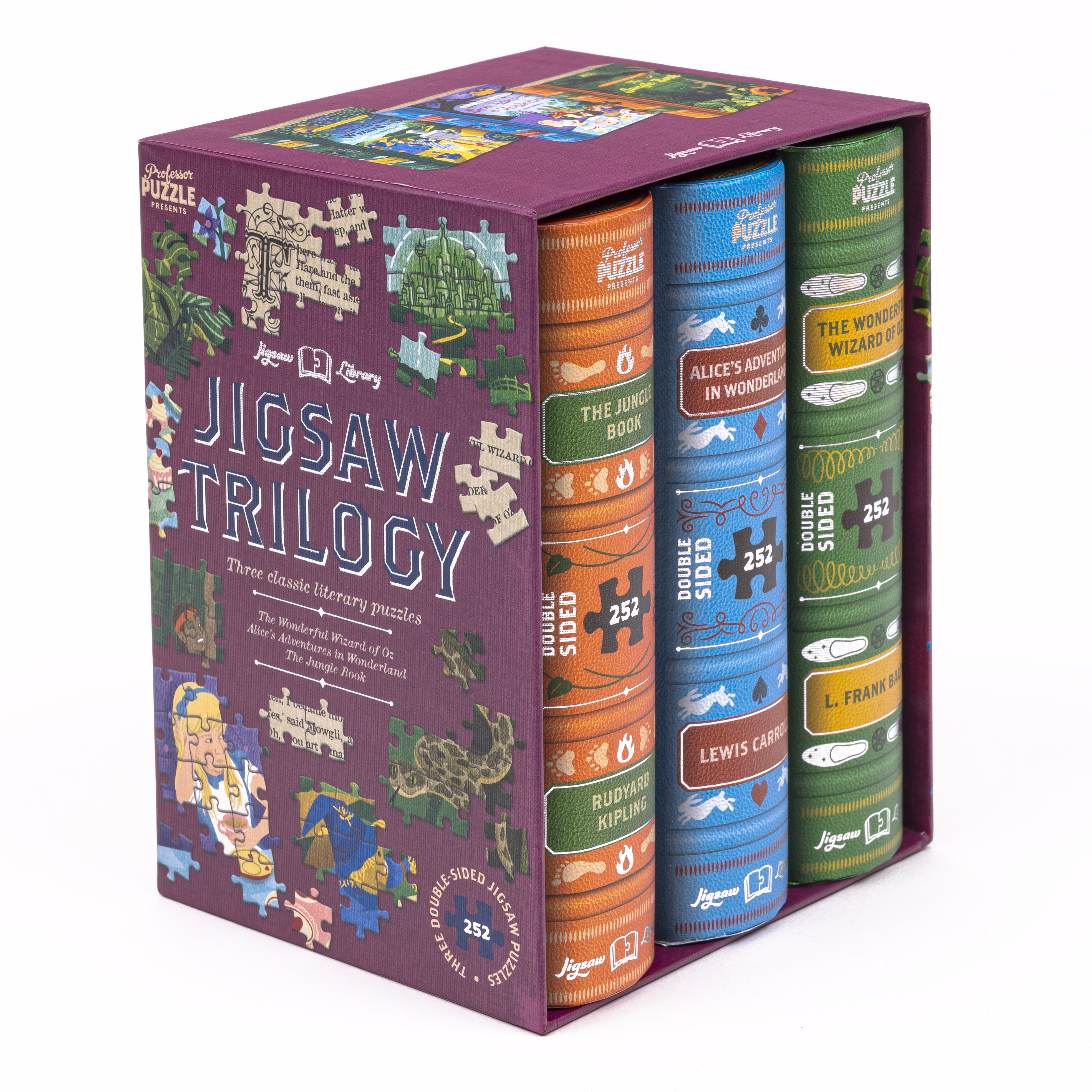 Relaxus Eco Game Double Sided Bamboo Illusions Puzzles, Bundle of 2 Unique  Double-Sided Illusions