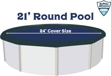 Buffalo Blizzard&reg; Deluxe Winter Cover w/ Wind Guard Clips - Round Pools