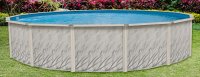 Lake Effect Pools® Meadows Reprieve 24' Round Above Ground Pool Kit