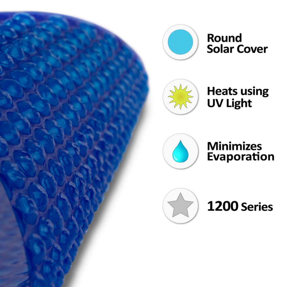 Sun2Solar®Supreme Blue Solar Cover 16' x 40' Rectangular 1200