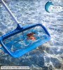 Aqua Select® Heavy Duty Plastic Deep Bag Leaf Rake In Swimming Pool