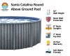 Santa Catalina™ by Lake Effect® Pools Round Above Ground Pool Infographic