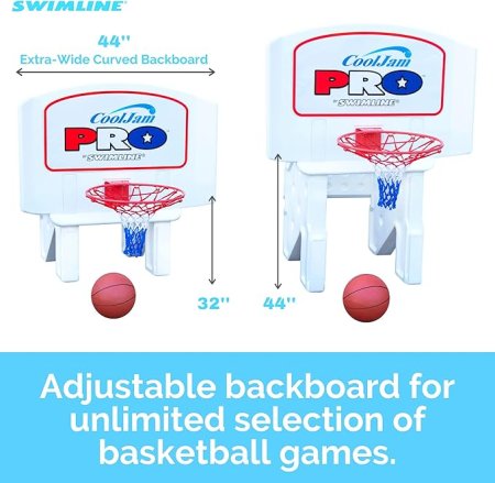 Swimline® Cool Jam Pro Basketball Net and Backboard