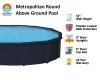 Lake Effect Pools&reg; Metropolitan 15' Round Above Ground Pool Kit