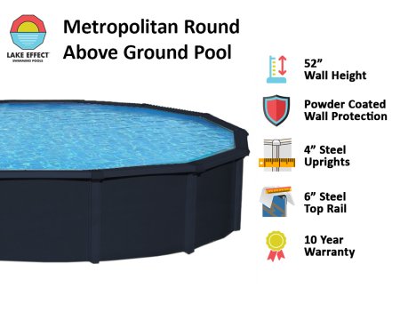 Metropolitan by Lake Effect® Round Above Ground Pool Kit