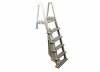 Confer 6000x Easy Climbing In-Pool Deck Ladder - Warm Grey