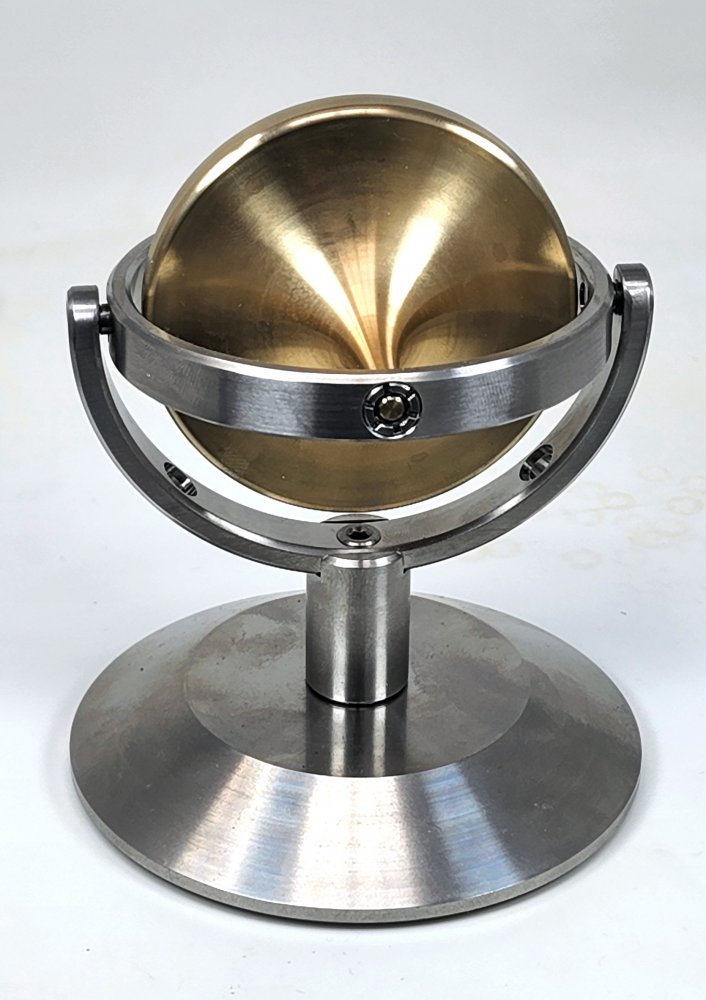 Executive Gyroscope <BR> Stainless Steel & Solid Brass