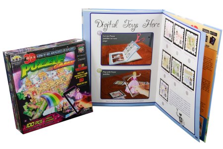 3D Princess Puzzle Game plus AR Book