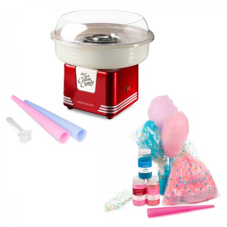 Retro Hard Candy Cotton Candy Maker w/ Flossing Sugar Candy Fun Kit ...