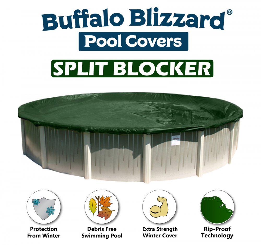 Buffalo Blizzard&reg; Round Split Blocker Pool Winter Cover