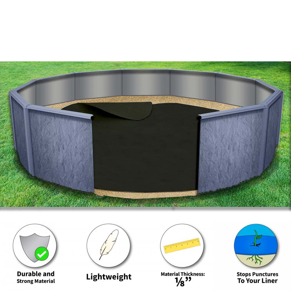 15 X 30 Oval Gorilla Floor Pad For Above Ground Swimming Pools