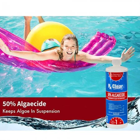 Rx Clear&reg; Swimming Pool Algaecide 50 Plus (Various Quantities)