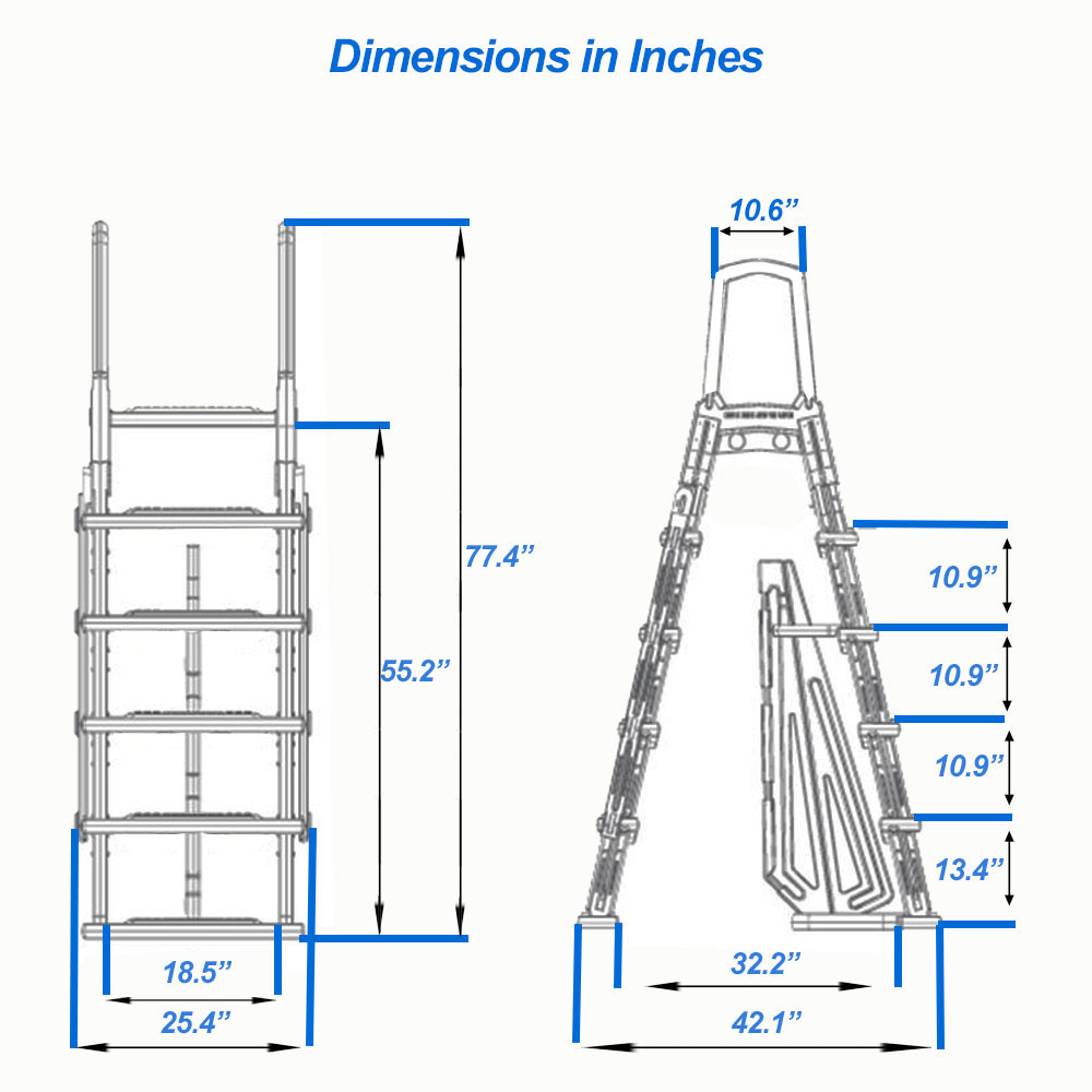 A-Frame Pool Ladder Measurements