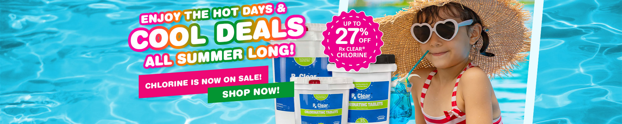 Shop Rx Clear® Swimming Pool Chlorine