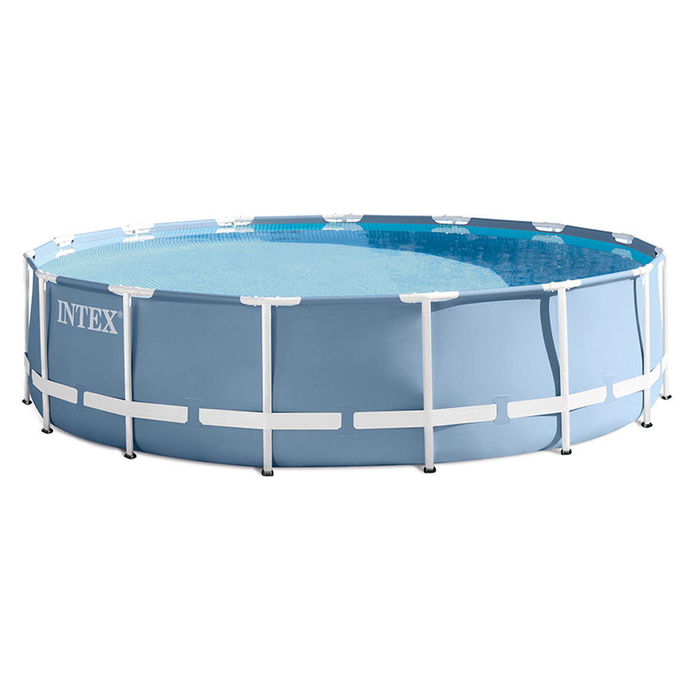 Intex&reg; 15' Round Prism Frame Pool w/ Filter, Pump, Ladder & Ground Cloth