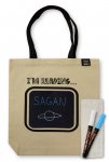 I'm Reading Tote Bag with 2 Chalk Markers