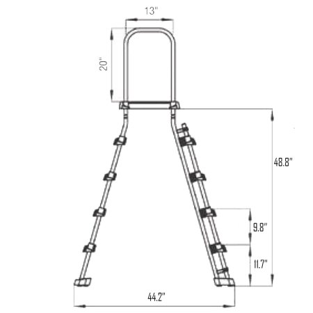 A-Frame Pool Ladder Measurements