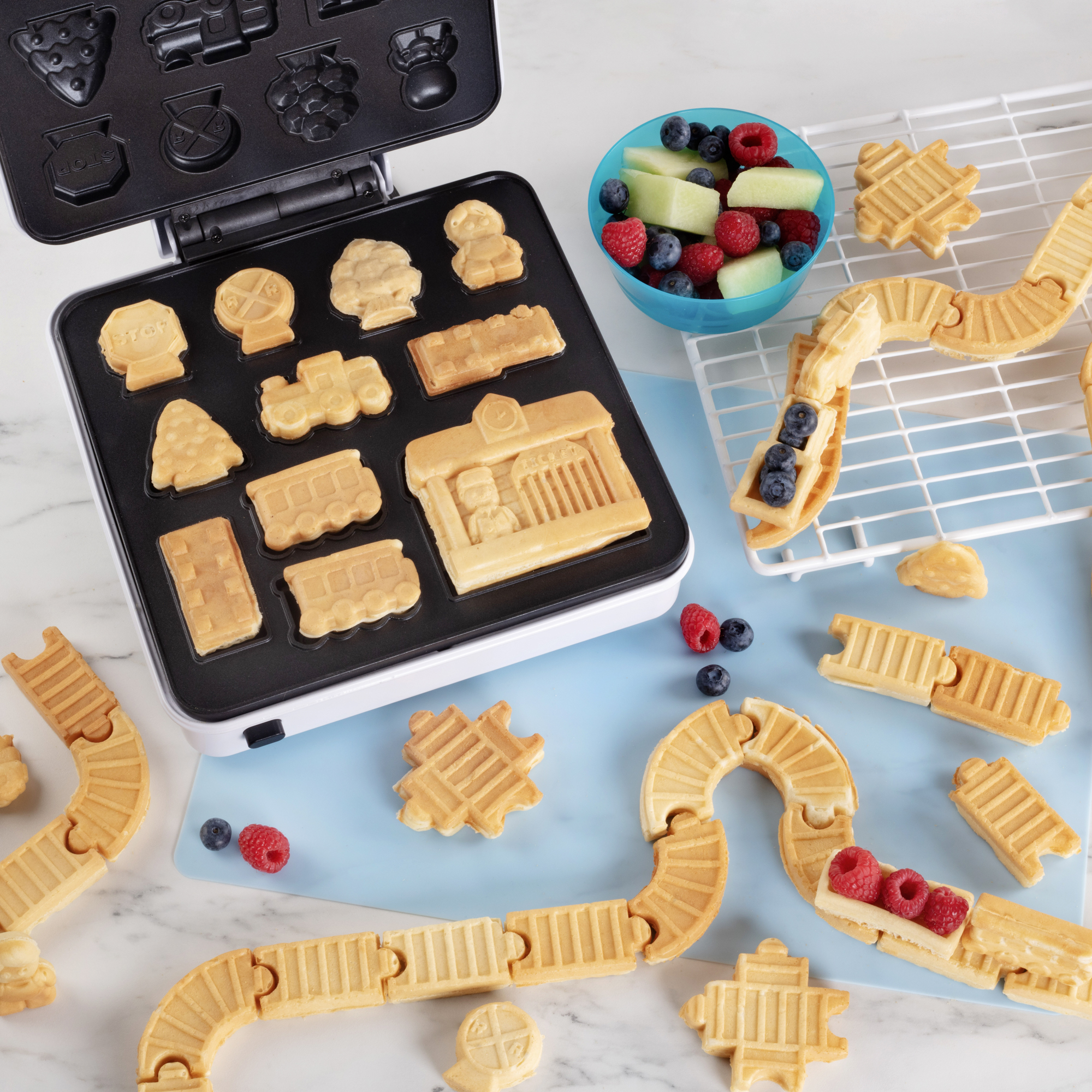 Building Brick Electric Waffle Maker- Cook Fun, Buildable Waffles