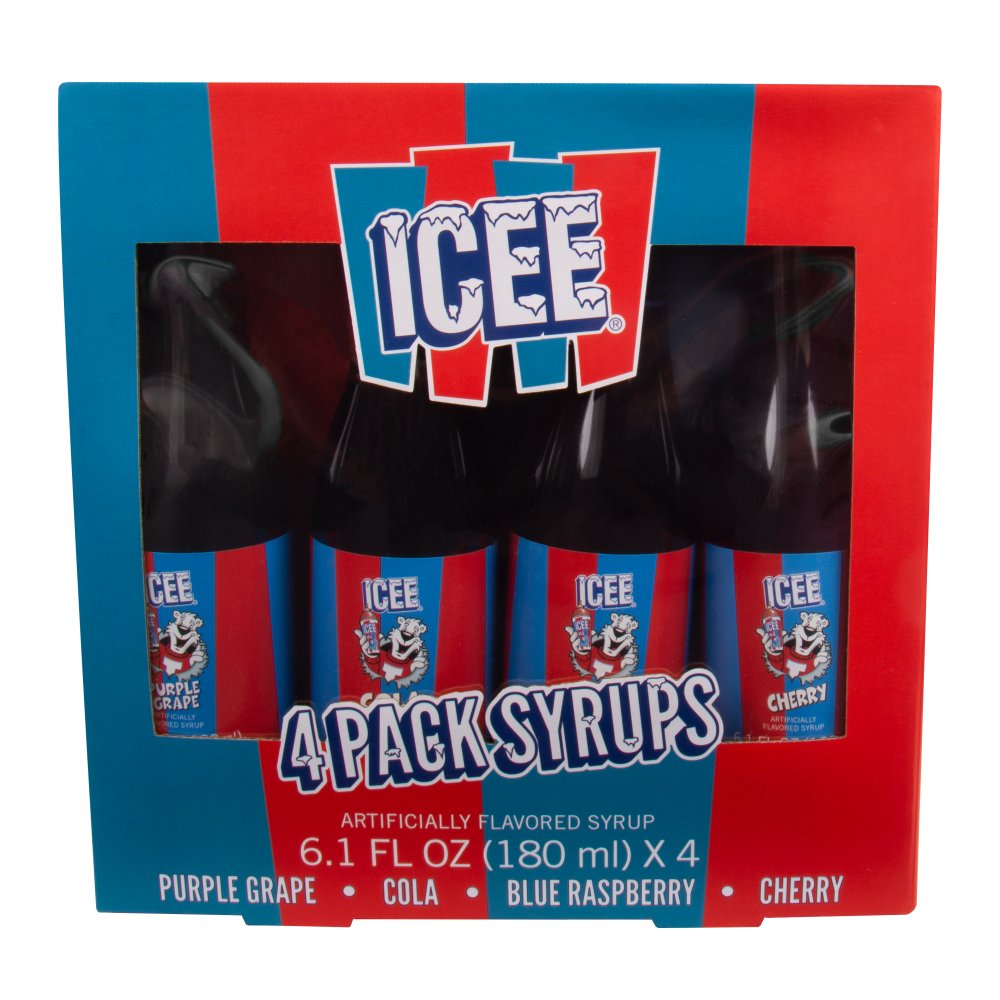 Icee Machine 4 Pack Syrup Variety Set 7549