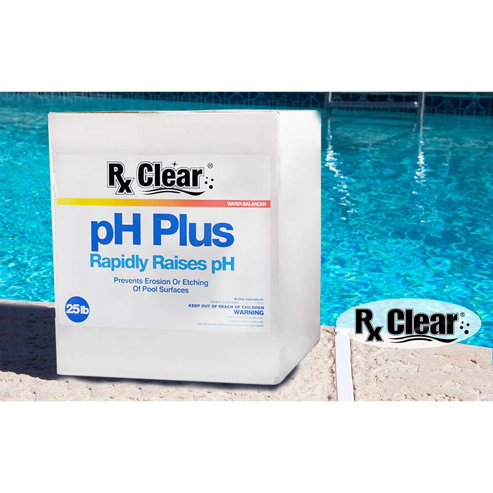 Rx Clear® Swimming Pool pH Plus Increaser Box Poolside