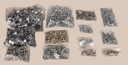 Complete Hardware Kit (Steel/Zinc Coated) for use with Kayak Pools® (Various Size Kits)