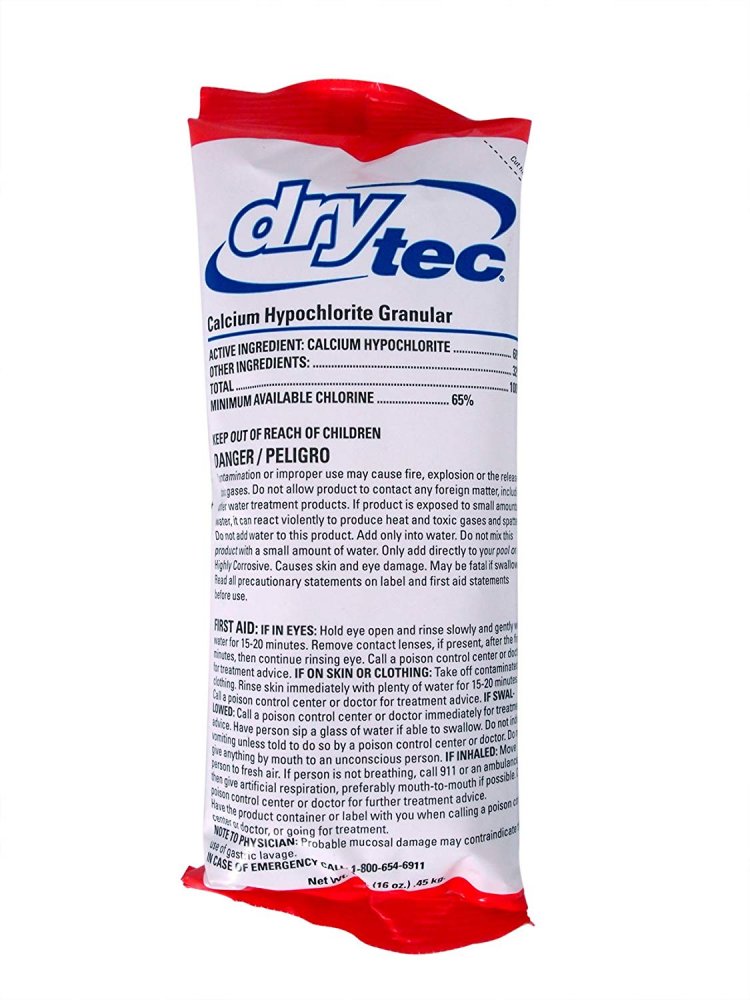 Dry Tec Shock 68% Calcium Hypochlorite (Various Packs)