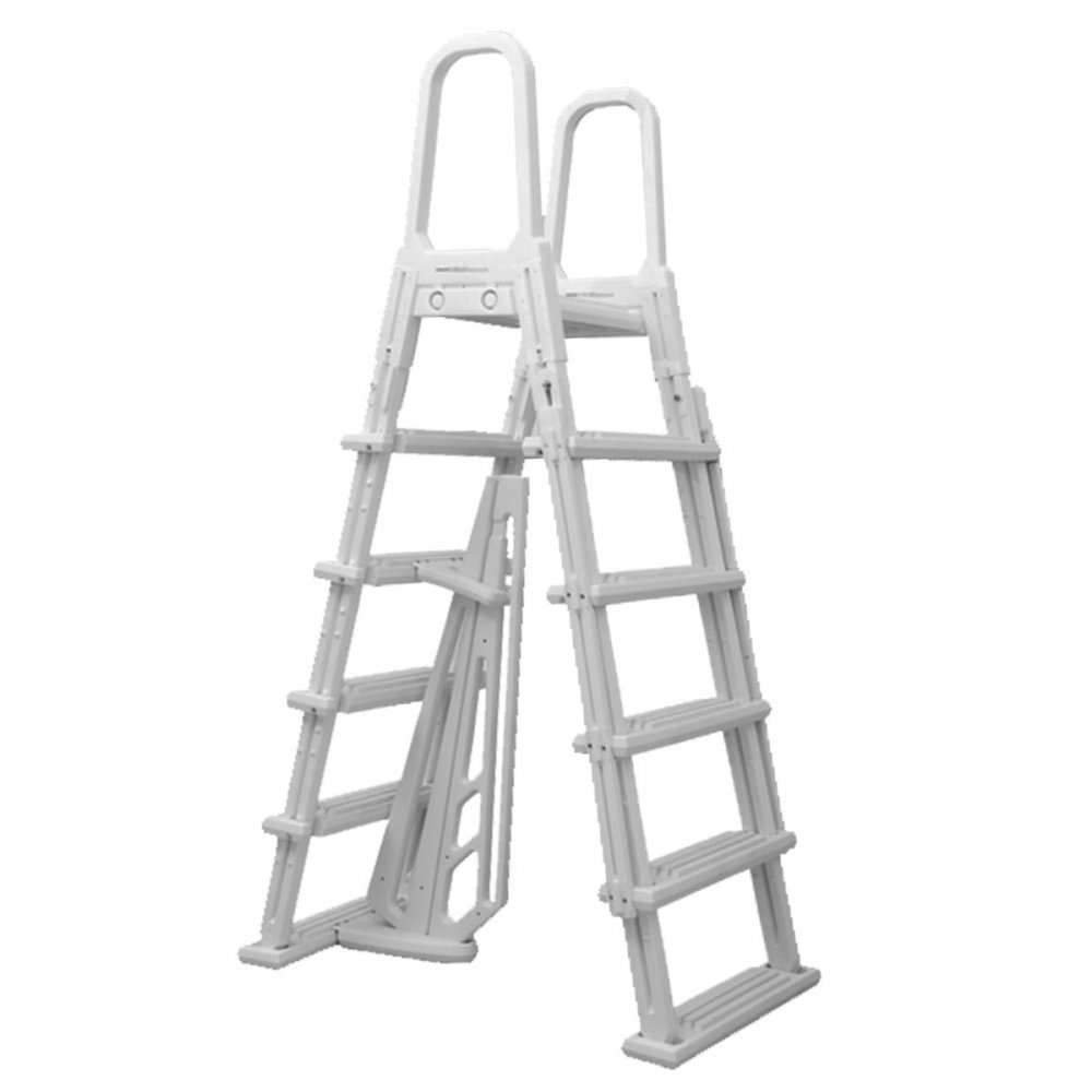 White A-Frame Pool Ladder