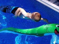 Eelvis the Glow-in-the-Dark Eel Water Inflated Pool Pet