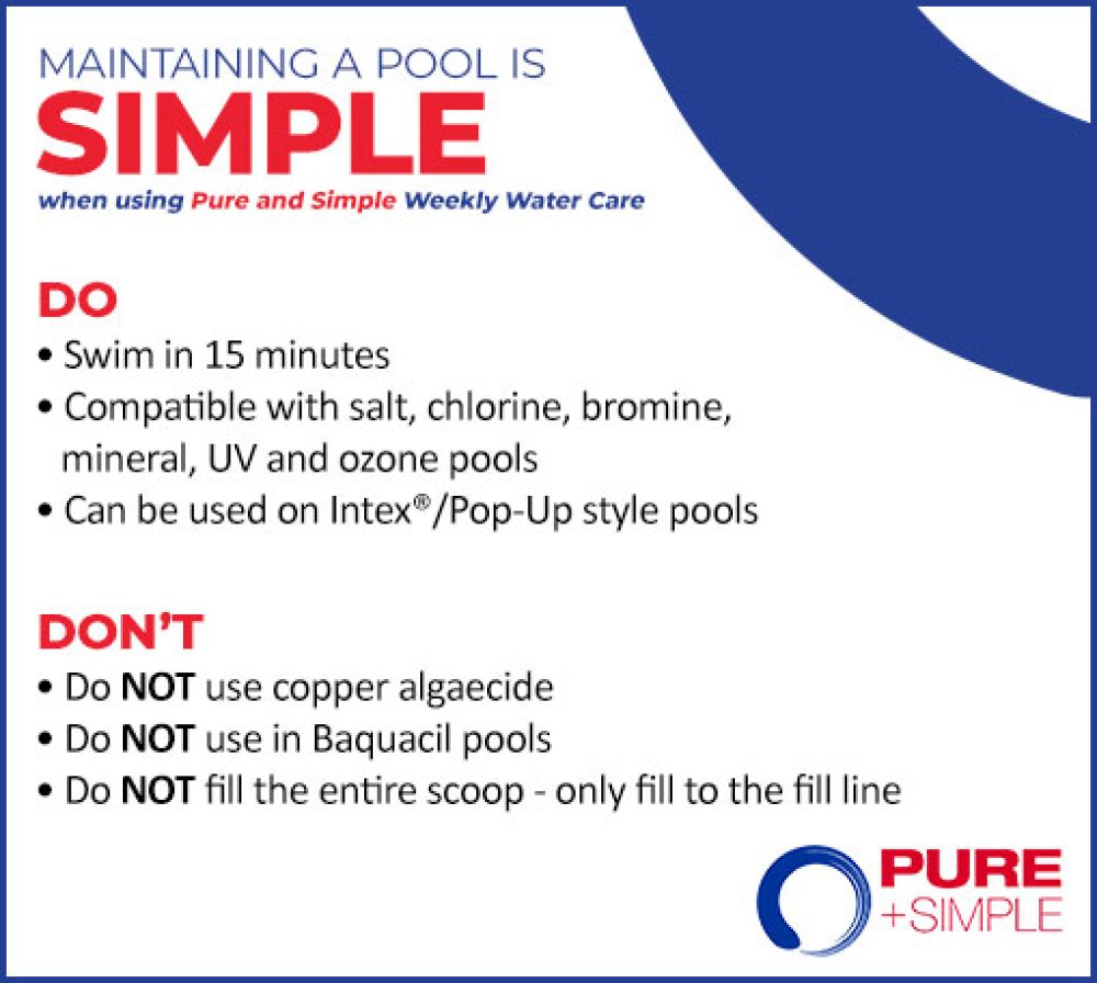 Pure + Simple Weekly Water Care (Various Amounts)