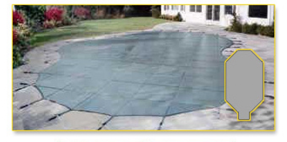 Loop-Loc™ Grecian Safety Cover On Pool