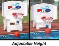 Swimline® Cool Jam Pro Pool Basketball Goal Hoop Net | Includes 2 Basketballs