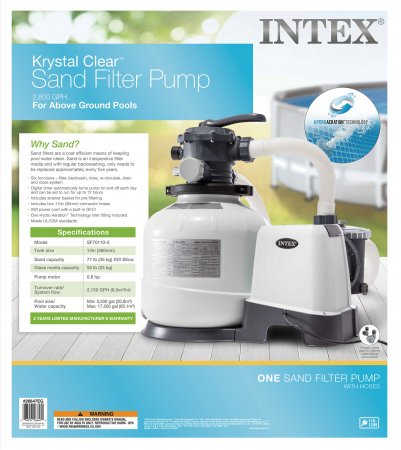 Intex® Krystal Clear® Sand Filter System Infographic