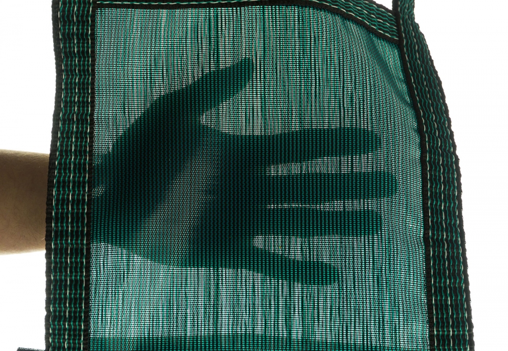 Hand Holding Strip Of Loop-Loc™® Mesh Grecian Safety Cover