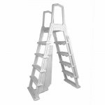 Aqua Select® Flip-Up A-Frame Ladder for Above Ground Pools 48-54