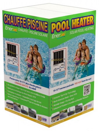 1' x 10' Enersol Solar Pool Heater w/ Hardware (Various Quantity)