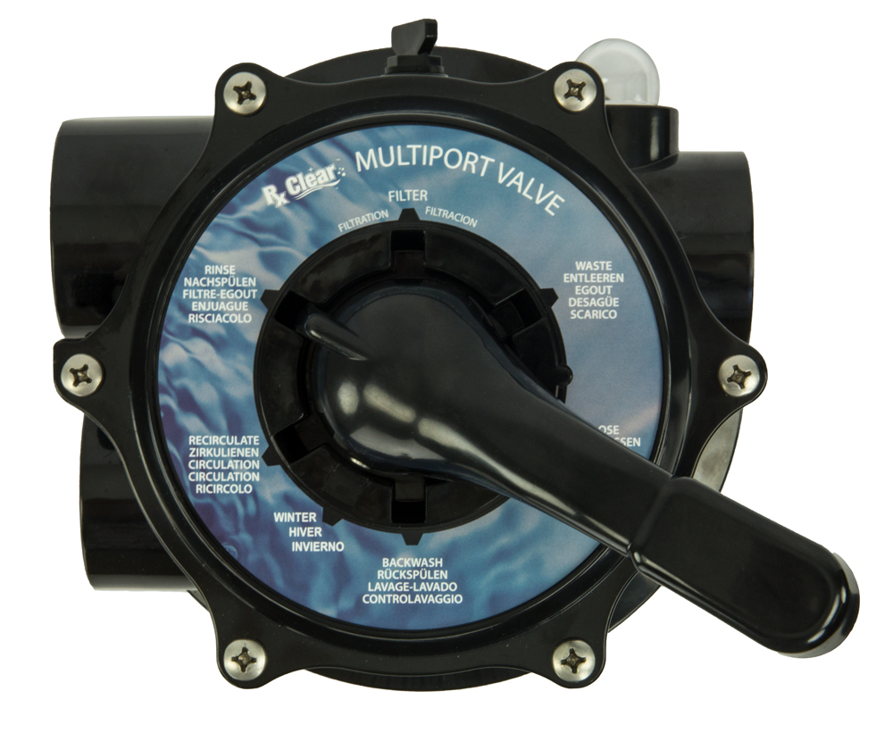 Rx Clear® 7-Way Multiport Valve - Top View