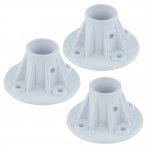 Plastic Pool Slide Deck Flange - 3 Pack