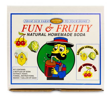 Make Your Own Fun & Fruity Soda Kit (Lemon-Lime & Cherry-Cola)