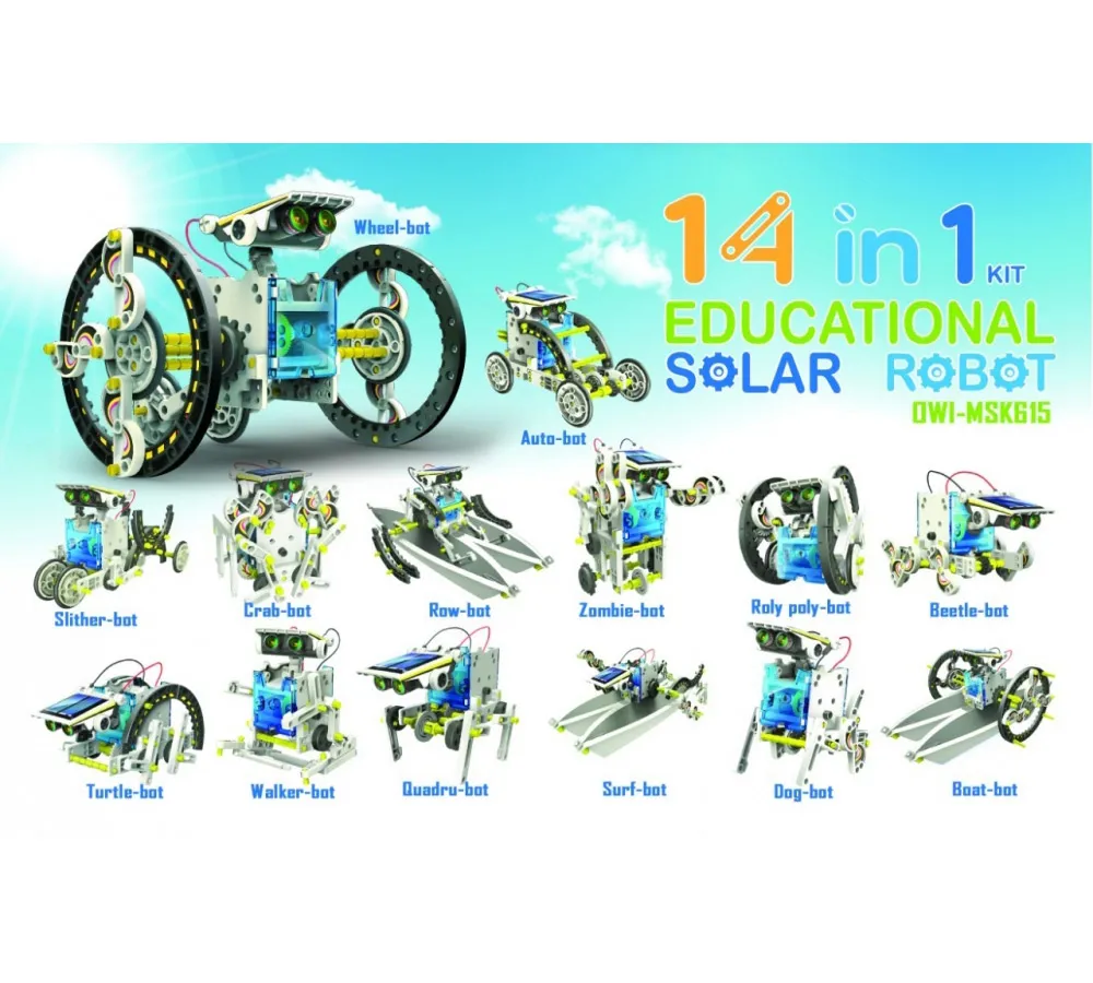 Robot OWI 14 Solar 1 Educational Kit Msk615 Science for sale online 
